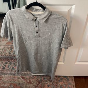 Men’s Rag & Bone standard issue polo shirt (NYC store purchase) heather grey.